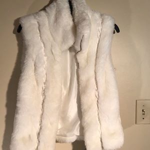 Faux Fur Sweater Vest